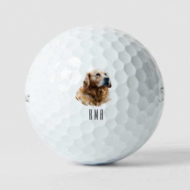 Balles De Golf Golden Retriever (Recto)