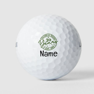 Balles De Golf Golf 30ème anniversaire thème au golfeur