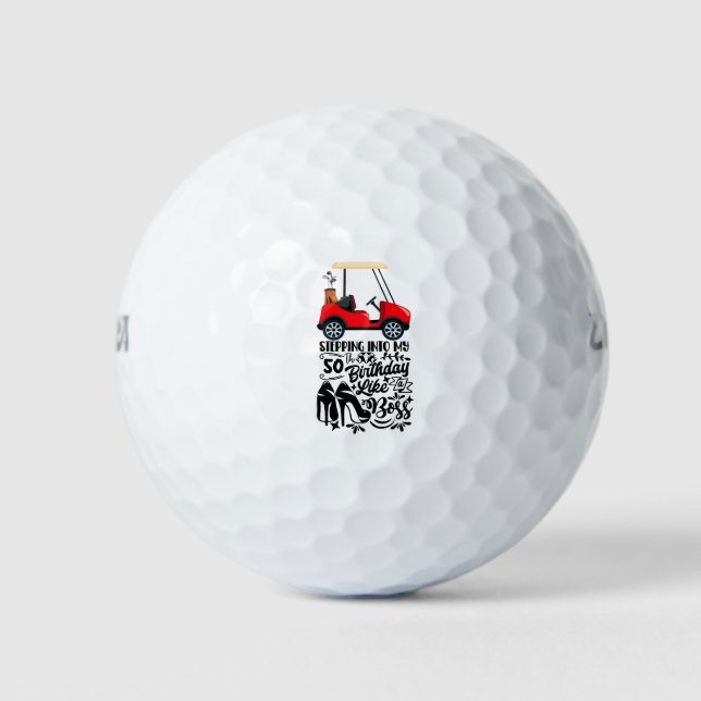 Balles De Golf Golf 50e anniversaire au golfeur (Devant)