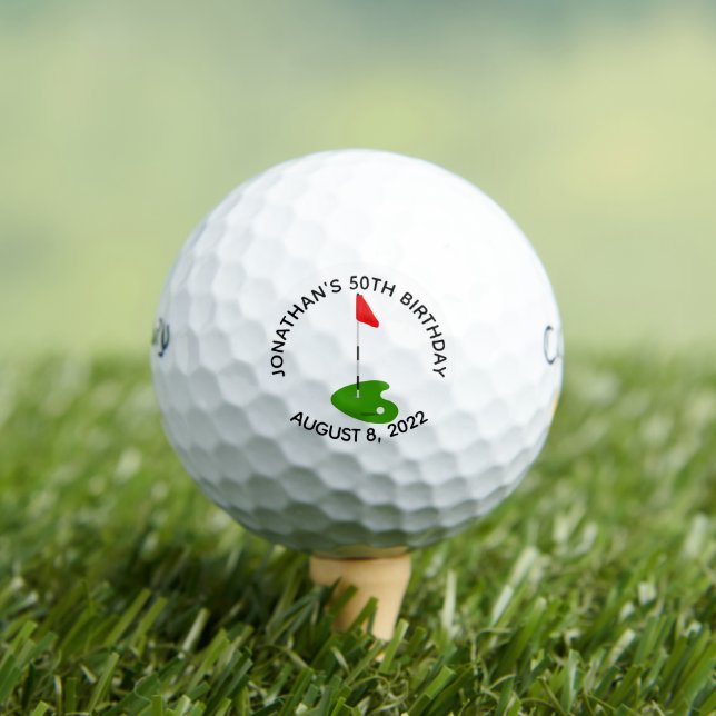 Balles De Golf Golf 50e fête d'anniversaire (T-shirt Insitu)