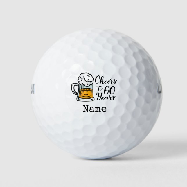 Balles De Golf Golf 60e anniversaire golfeur (Devant)