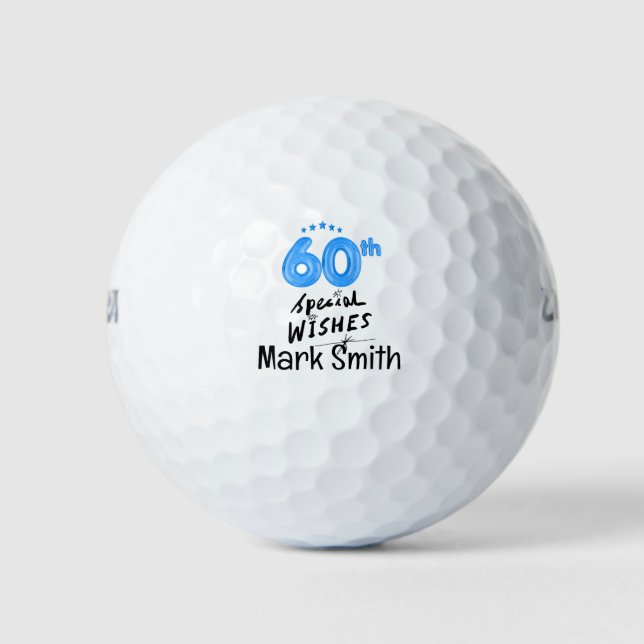 Balles De Golf Golf 60e anniversaire pour golfeur (Devant)