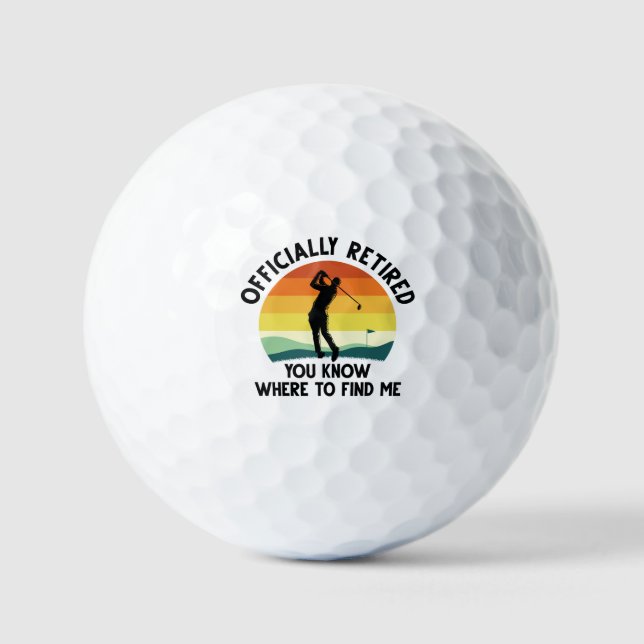 Balles De Golf Golf à la retraite officielle (Recto)