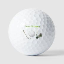 Golf Anniversaire Enfants Aquarelle