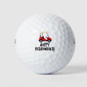 Balles De Golf Golf Bonne retraite avec voiturette de golf