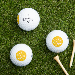 Balles De Golf Golf Élégant Moderne Typographie Initiales Monogra