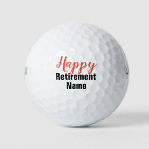 Balles De Golf Golf heureux retraite avec nom