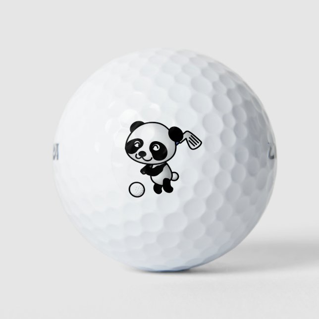 Balles De Golf Golf Jouer Panda (Devant)