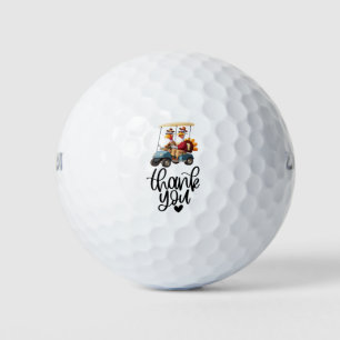Balles De Golf Golf Merci Thanksgiving avec un golfeur turc