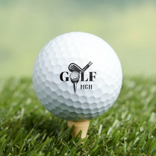 Balles De Golf Golf Monogramme personnalisé (T-shirt Insitu)