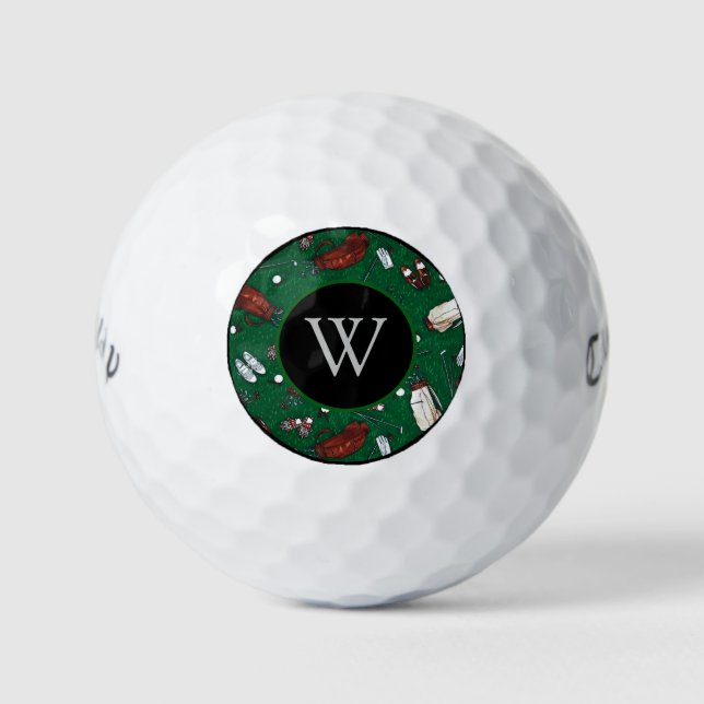 Balles De Golf Golf Monogrammed Tee Time (Devant)