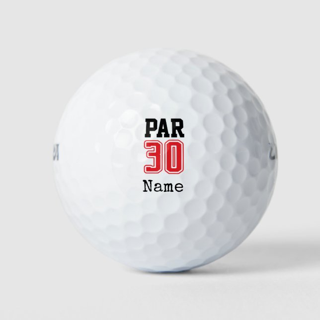 Balles De Golf Golf Par 30e anniversaire golfer (Devant)