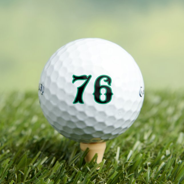 Balles De Golf Golf personnalisé - Numéro personnalisé Lucky Name (T-shirt Insitu)