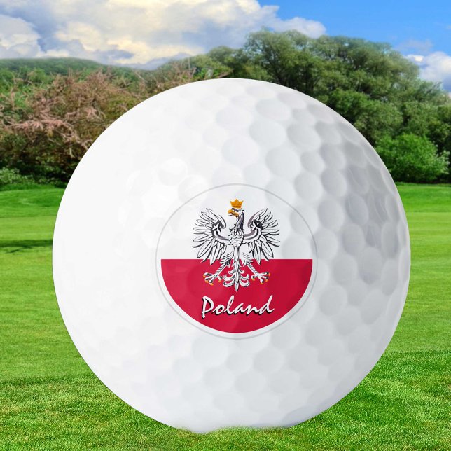 Balles De Golf Golf Pologne & drapeau polonais / Golf Ball (Créateur téléchargé)