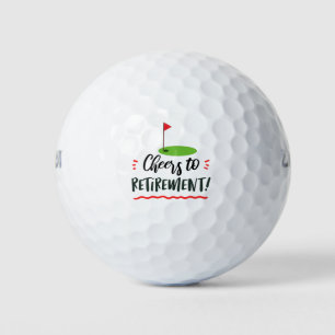 Balles De Golf Golf Retraite avec drapeau de golf drôle dire Golf