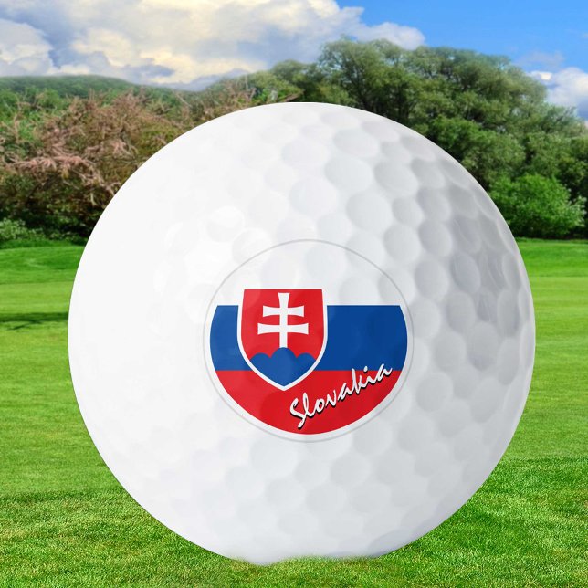 Balles De Golf Golf Slovaquie & Slovaquie Drapeau / Golf Ball (Créateur téléchargé)