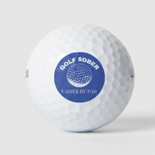 Balles De Golf Golf Sober Plus Facile Par Parc Funny Golf Citatio