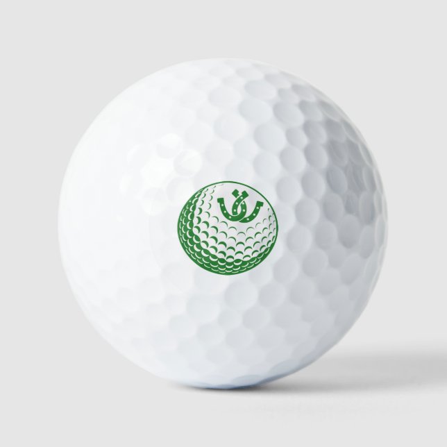 Balles De Golf Golf sur mesure - graphique personnalisé Lucky Hor (Recto)