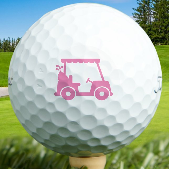 Balles De Golf Golfer Golf Player Panier Chic Rose Sports Cool (Golfer Golf Player Cart Chic Pink Sports Cool Golf Balls)