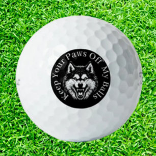 Balles De Golf Golfers Loup Fou Furieux