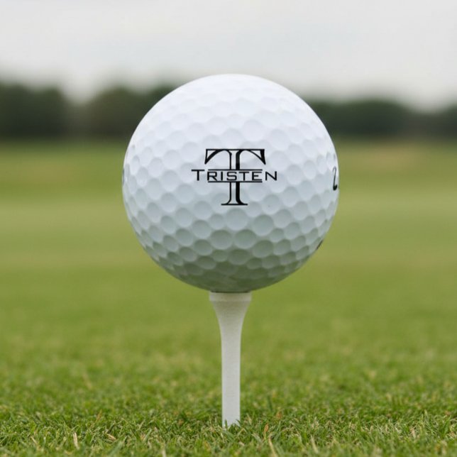 Balles De Golf Golfeur cadeau Monogram classique (Créateur téléchargé)