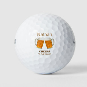 Balles De Golf Golfeur d'anniversaire bière à la santé
