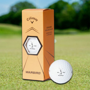 Balles De Golf Golfeur et nom personnalisé et année