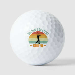 Balles De Golf Golfeur le plus Okayest du monde