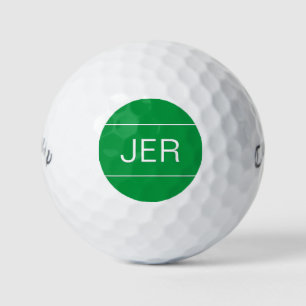 Balles De Golf Golfeur Moderne Personnalisé Monogramme Initiale V