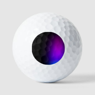 Balles De Golf Gradient violet noir