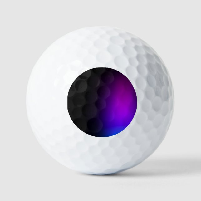 Balles De Golf Gradient violet noir (Recto)