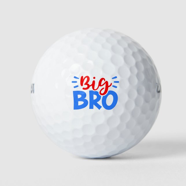 Balles De Golf GRAND BRO en rouge et bleu (Devant)