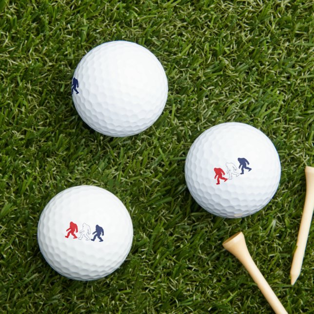 Balles De Golf Grand pied patriotique (Herbe in situ)