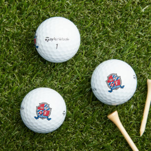 Balles De Golf Graphique Heraldique F monogramme Freddie