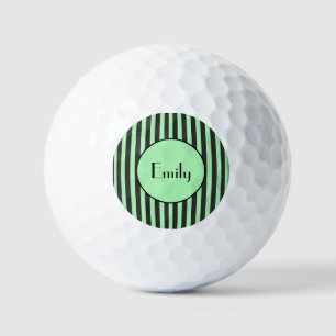 Balles De Golf Gras vert et noir bande personnalisée