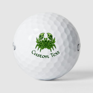 Balles De Golf Green crab Celtic Knot