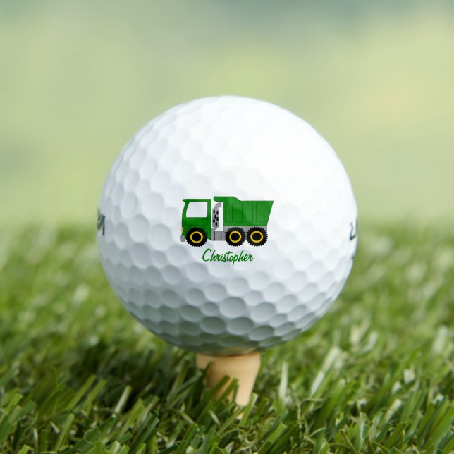 Balles De Golf Green Dumper Truck Design (T-shirt Insitu)