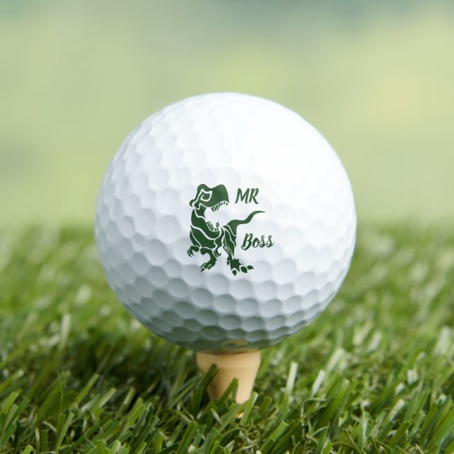 Balles De Golf Green Trex le Boss Dino (T-shirt Insitu)