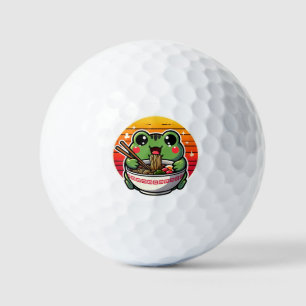 Balles De Golf Grenouille Kawaii Abattage Ramen nouilles Anime co