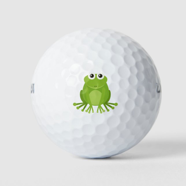 Balles De Golf Grenouille verte mignonne (Devant)