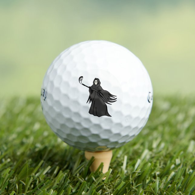 Balles De Golf Grim Reaper Golfer Balls | Custom Callaway Style (T-shirt Insitu)