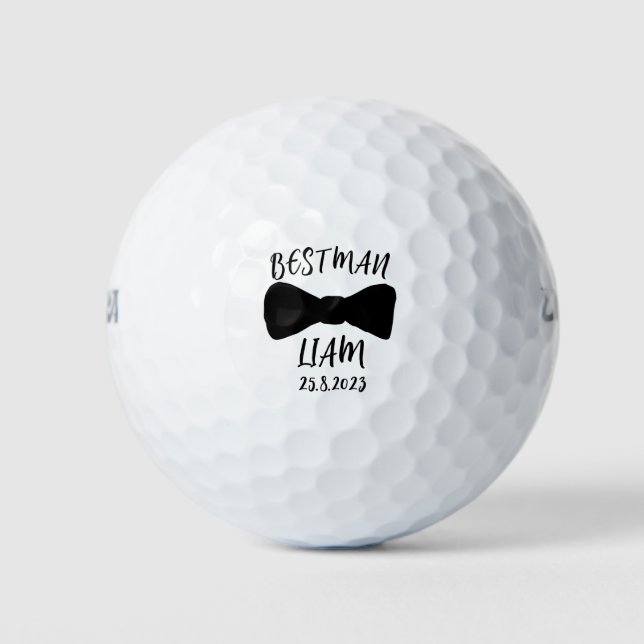 Balles De Golf Groom Best Man Wedding Party Cadeau (Devant)