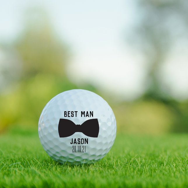 Balles De Golf Groom Best Man Wedding Party Cadeau (Groom Best Man Wedding Party Gift Golf Balls)