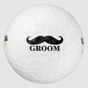 Balles De Golf Groom Mustache Faveurs de mariage personnalisé