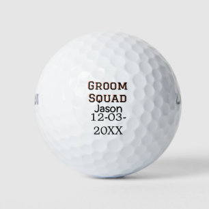 Balles De Golf Groom Squad groomsman bachelorparty ajouter le nom