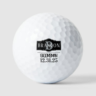 BALLES DE GOLF GROOMSMAN PERSONNALISÉ GOLF BALLS