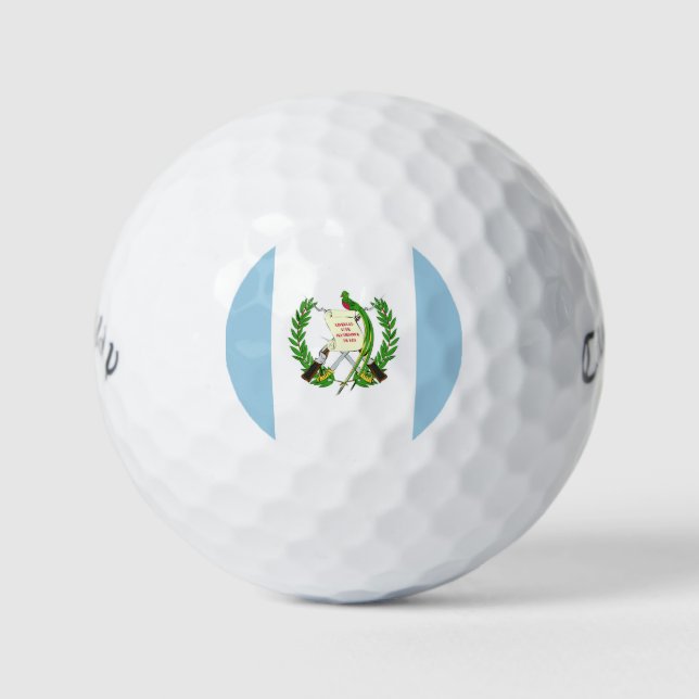 Balles De Golf Guatemala Flag Emblem (Devant)