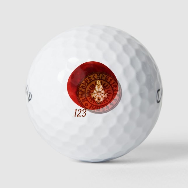 Balles De Golf Guerrier maçonnique (Devant)