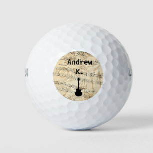 Balles De Golf Guitare de rock et de rouleaux personnalisés