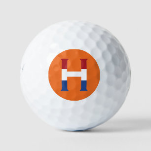 Balles De Golf H Monogramme superposé au drapeau NLD sur ou être 